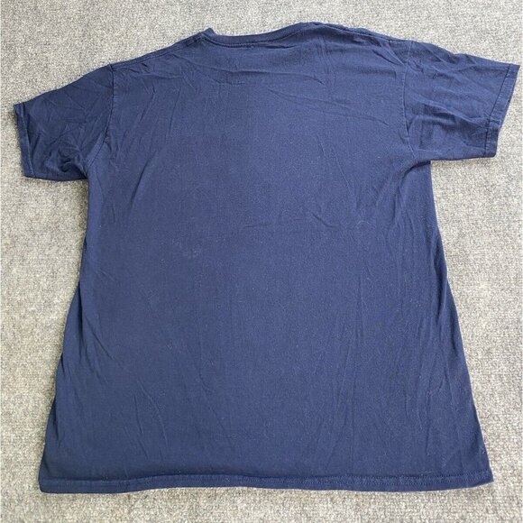 Ford Mustang T Shirt Mens Large Blue‎ Graphic Tee Logo Classic Cars Horse - Picture 5 of 8